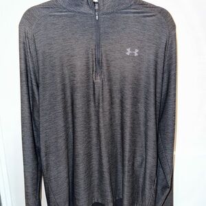 Under Armour Charcoal Hooded Half-Zip Top